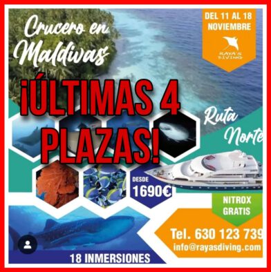 4 ültimas plazas para el viaje a Maldivas reserva ya tu plaza